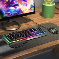 Клавиатура и мышь Hoco GM18 RGB